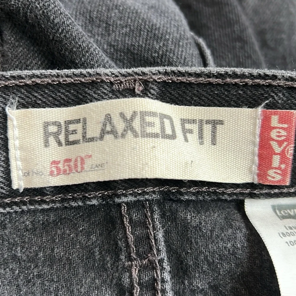 Levi’s‎ Men’s 550 Relaxed Fit Jeans Black Size 38 X 32